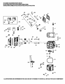 Cylinder_HeadBreather_Group4-24-266_Cv18-750 Diagram and Parts List for CV730-3152  Kohler Engine