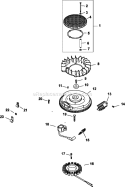 Page J Diagram and Parts List for CH740-0026  Kohler Engine
