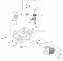 Page K Diagram and Parts List for CV730-3137  Kohler Engine