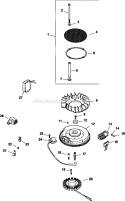 Page J Diagram and Parts List for CV740-0034  Kohler Engine