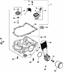 Page K Diagram and Parts List for CV740-3110  Kohler Engine