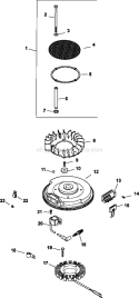 Page J Diagram and Parts List for CV740-0012  Kohler Engine