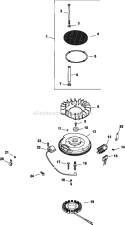 Page J Diagram and Parts List for CV740-0035  Kohler Engine