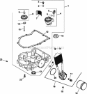 Page K Diagram and Parts List for CV740-0043  Kohler Engine
