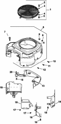 Page B Diagram and Parts List for CV18-61575  Kohler Engine