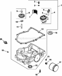 Page K Diagram and Parts List for CV740-0034  Kohler Engine