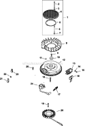 Page J Diagram and Parts List for CV740-3131  Kohler Engine