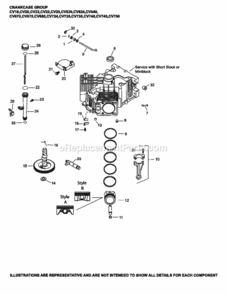 Crankcase2-24-325_Cv18-750 Diagram and Parts List for CV740-3148  Kohler Engine