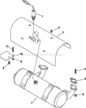 Part Location Diagram of 2406845-S Kohler Muffler
