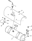 Part Location Diagram of 2406847-S Kohler Muffler, Filter Side/Straight