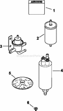 Page L Diagram and Parts List for CV26-79512  Kohler Engine