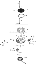 Page K Diagram and Parts List for CV750-0022  Kohler Engine