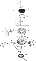 Page K Diagram and Parts List for CV750-0013  Kohler Engine