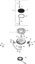 Page J Diagram and Parts List for CV740-0039  Kohler Engine
