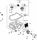 Page K Diagram and Parts List for CV730-3128  Kohler Engine