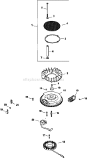 Page J Diagram and Parts List for CV22-75584  Kohler Engine