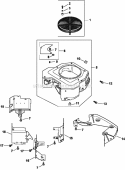 Page B Diagram and Parts List for CV750-0021  Kohler Engine