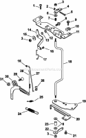 Part Location Diagram of 2408920-S Kohler Spring: Throttle Shaft