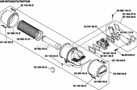 Air_Intake_Group_10-62-2 Diagram and Parts List for CV980-0010  Kohler Engine