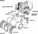 Part Location Diagram of 6212618-S Kohler Bracket, Muffler Cyl Num-1