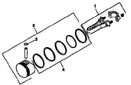 Piston and rod Diagram and Parts List for MV205-57527  Kohler Engine