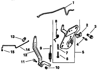 Engine Controls Diagram and Parts List for CV14S-PS1451  Kohler Engine