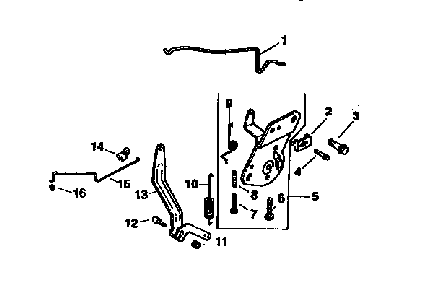 Engine controls Diagram and Parts List for CV15S-41566  Kohler Engine