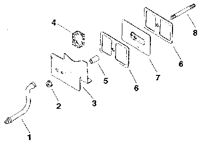 Breather & vent - group 3 Diagram and Parts List for M8ST-301548  Kohler Engine