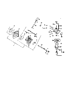 Fuel system Diagram and Parts List for CV15S-41572  Kohler Engine