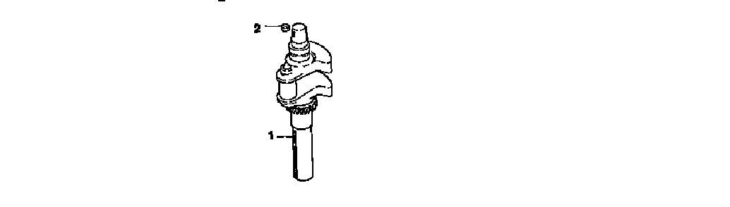Crankshaft Diagram and Parts List for CV18S-61555  Kohler Engine