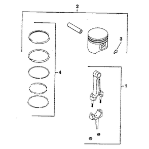 Part Location Diagram of 4106708 Toro Connecting Rod (Std.)