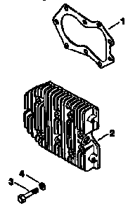 Cylinder head Diagram and Parts List for MV205-57527  Kohler Engine