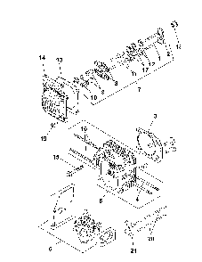 Part Location Diagram of 14-016-01-S Kohler VALVE, EXHAUST