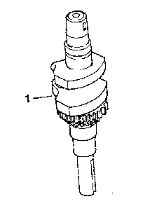 Crankshaft Diagram and Parts List for CV125S-1438  Kohler Engine