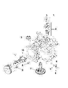 Crankcase Diagram and Parts List for XT149-0311-ED  Kohler Engine