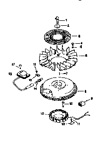 Ignition/electrical Diagram and Parts List for CV15S-41565  Kohler Engine