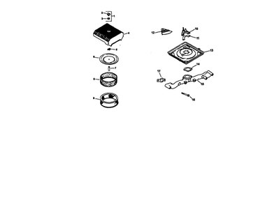 Air Intake Diagram and Parts List for CV22S-67551  Kohler Engine