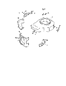 Blower housing and baffles Diagram and Parts List for CV15S-41572  Kohler Engine