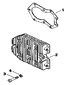 Cylinder head Diagram and Parts List for MV18S-58556  Kohler Engine