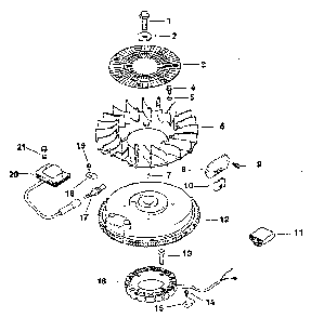 Ignition/electrical Diagram and Parts List for CV125S-1438  Kohler Engine
