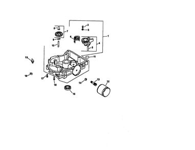Oil Pan/Lubrication Diagram and Parts List for CV22S-67551  Kohler Engine