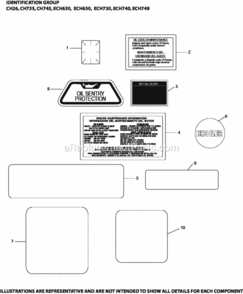 Identification_Group_12-24-860_Ech630-749 Diagram and Parts List for ECH630-3004  Kohler Engine