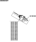Page E Diagram and Parts List for ECH650-3001  Kohler Engine