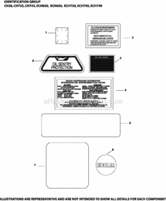 Identification_Group_12-24-893_Ech630-749 Diagram and Parts List for ECH730-3039  Kohler Engine