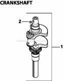 Part Location Diagram of 24-014-531-S Kohler Crankshaft, Non-Thrust Style