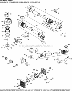 Air_Intake_Group_10-24-281_Ecv630-749 Diagram and Parts List for ECV730-3016  Kohler Engine