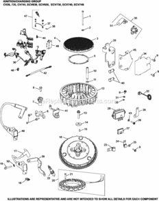 IgnitionCharging_Group_5-24-1296_Ecv630-749 Diagram and Parts List for ECV730-3016  Kohler Engine