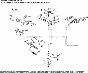 Engine_Controls_Group_9-24-476_Ecv630-749 Diagram and Parts List for ECV730-3016  Kohler Engine