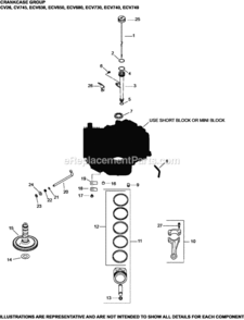 Crankcase_Group_2-24-957_Ecv630-749 Diagram and Parts List for ECV730-3021  Kohler Engine