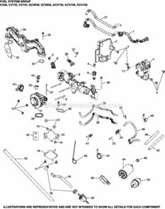 Fuel_System_Group_8-24-916_Ecv630-749 Diagram and Parts List for ECV740-3032  Kohler Engine